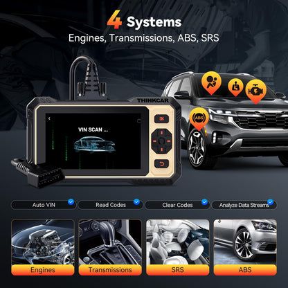 THINKCAR THINKSCAN 662 OBD2 Scanner with Bidirectional Tests & 12 Resets