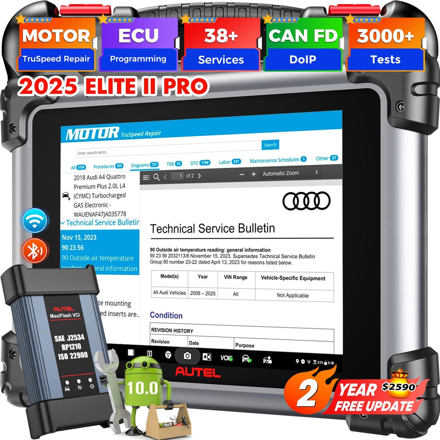 Autel MaxiSys Elite 2 PRO 2025 Scanner with ECU Programming