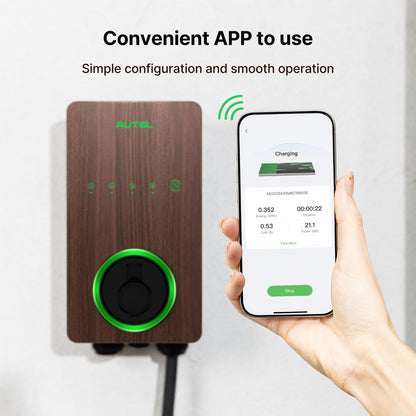 Autel MaxiCharger 240V EV Charger – Wood Grain Design