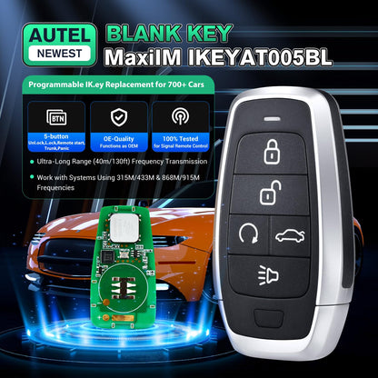 Autel MaxiIM IKEYAT005BL Universal 5-Button Key Fob for 700+ Cars