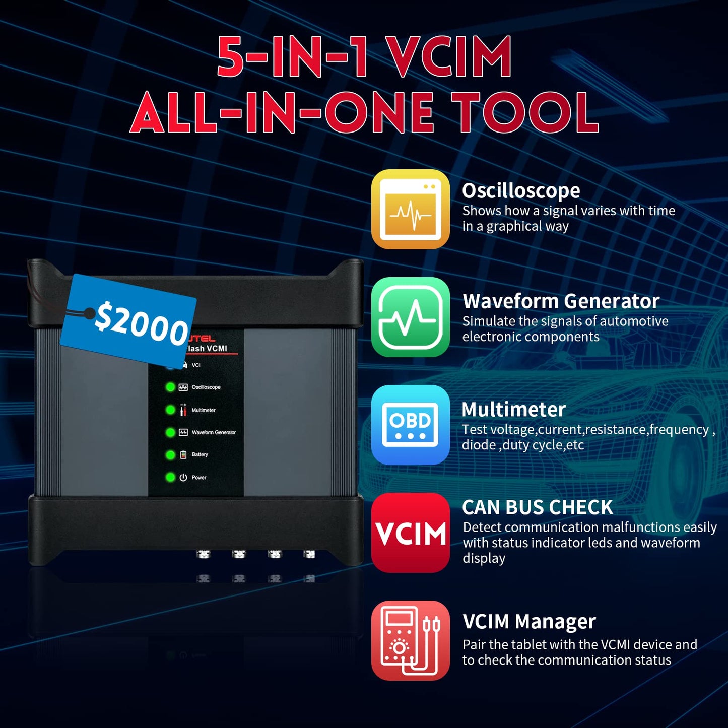 Autel MaxiSys Ultra 2025 – Full System ECU Scan Tool + 5-in-1 VCMI