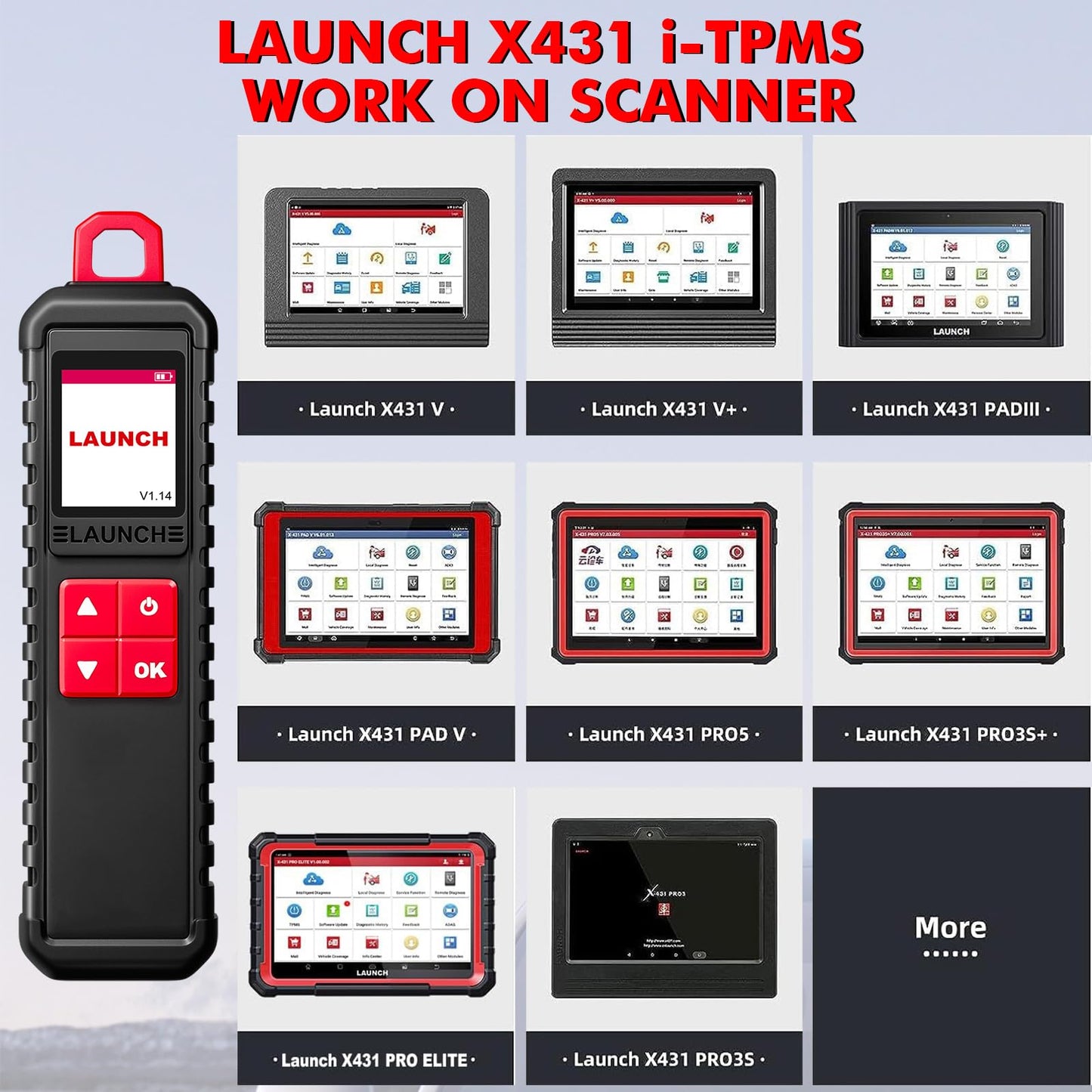 Launch X431 i-TPMS Wireless TPMS Diagnostic & Relearn Tool