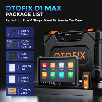 OTOFIX D1 Max ECU Coding Scanner with Bi-Directional Control & 40+ Services