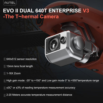 Autel EVO II Dual 640T V3 Enterprise Drone with 8K & Thermal