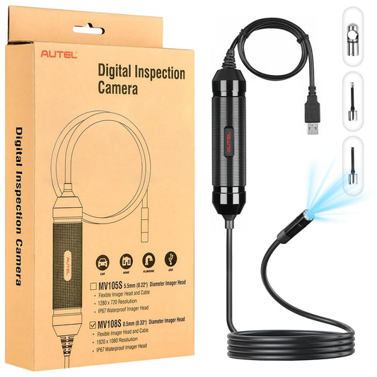 Autel MV108S USB Borescope HD Inspection Camera 2025