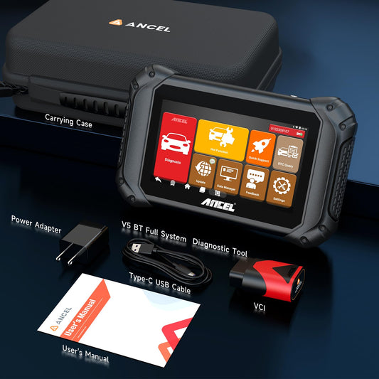 ANCEL V5BT-US Wireless OBD2 Scanner – All Systems Bidirectional Diagnostic Tool