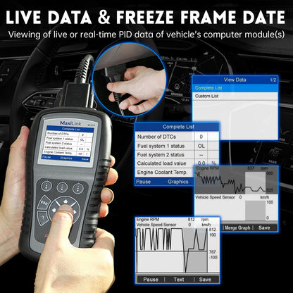 Autel Maxilink ML619 OBD2 Scanner with ABS & SRS Diagnostics