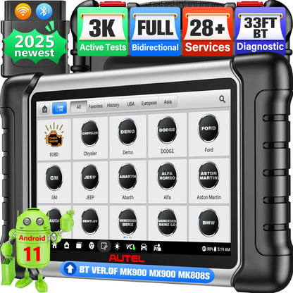 Autel MaxiCOM MK808BT PRO Bluetooth Scan Tool – 3000+ Tests & 28+ Services