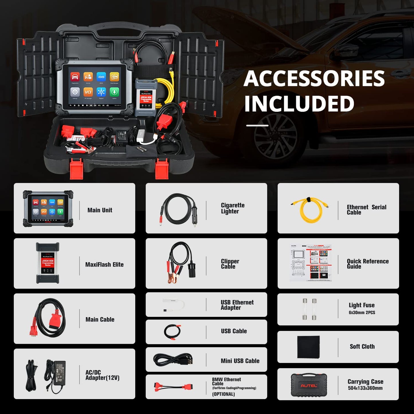 Autel MaxiSYS MS908S PRO II – 2025 Elite Scanner with J2534 ECU Programming, 4000+ Active Tests, 38+ Services, Live Data Fusion, 4/128G, Android 10