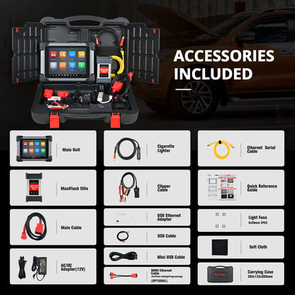 Autel MaxiSYS MS908S PRO II – 2025 Elite Scanner with J2534 ECU Programming, 4000+ Active Tests, 38+ Services, Live Data Fusion, 4/128G, Android 10