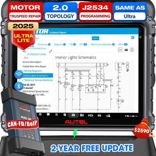 2025 Autel MaxiCOM Ultra Lite Scanner – Advanced ECU Coding & 40+ Services