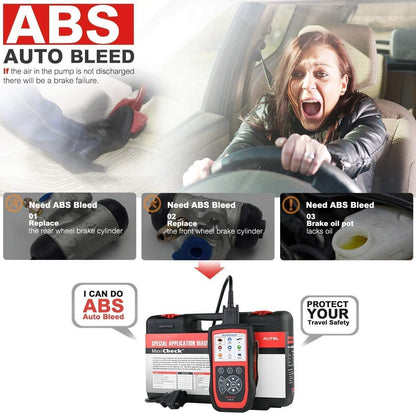 Autel MaxiCheck PRO ABS Auto Bleed & OBD2 Diagnostic Scanner