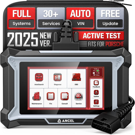 ANCEL DS160 Porsche OBD2 Scanner with 30+ Resets & Bi-Directional Control
