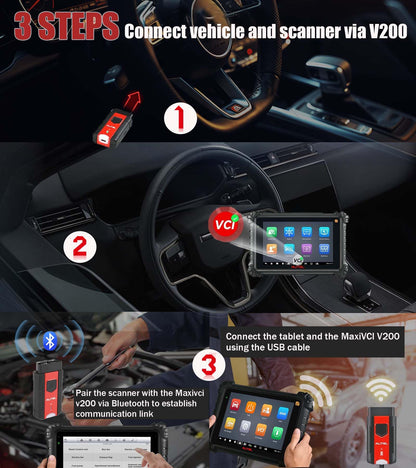 Autel MaxiVCI V200 Wireless Bluetooth OBD2 Vehicle Interface