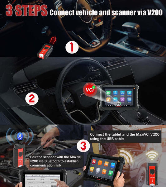Autel MaxiVCI V200 Wireless Bluetooth OBD2 Vehicle Interface