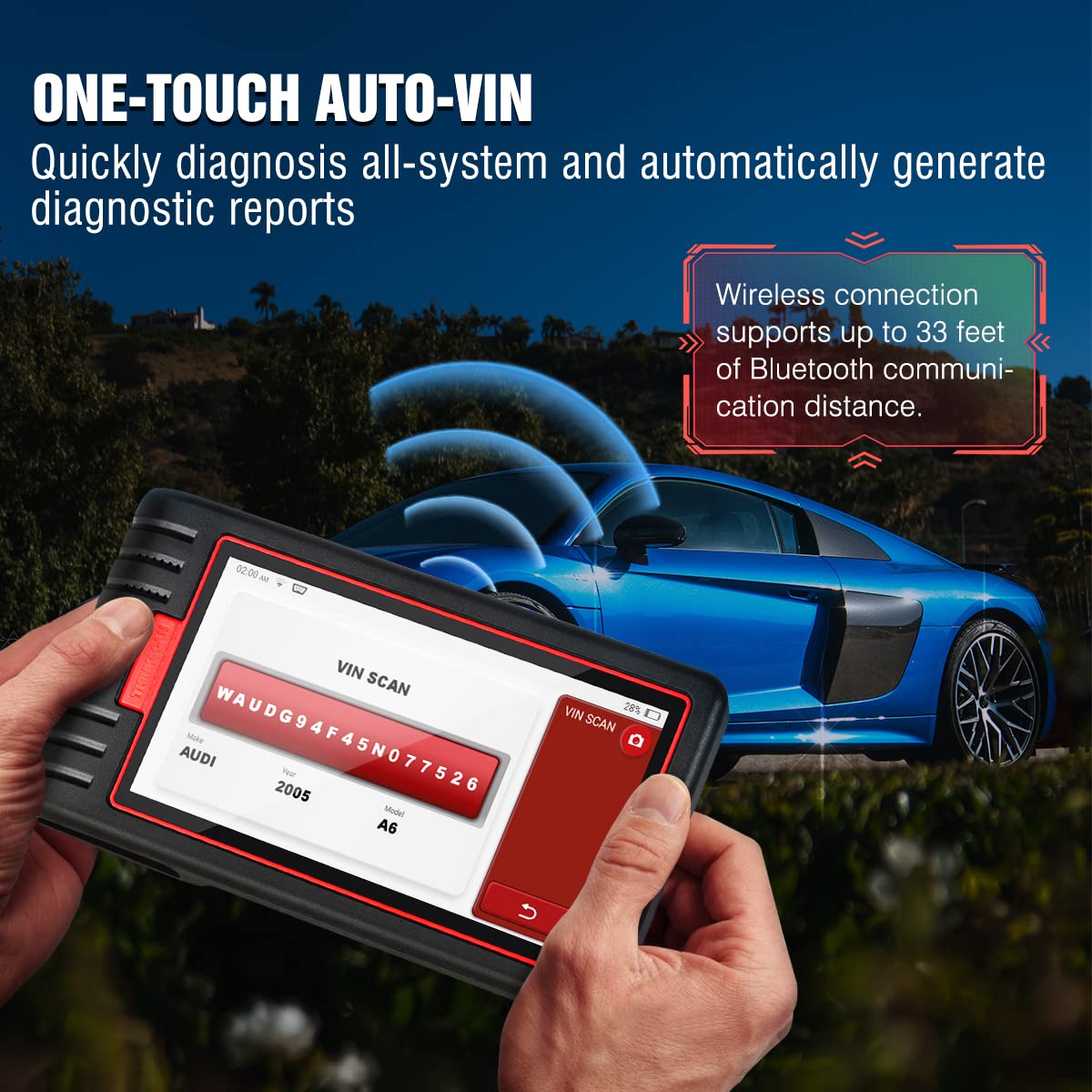 ThinkScan Max2 OBD2 Scanner – Wireless All-System Tool + 28 Resets
