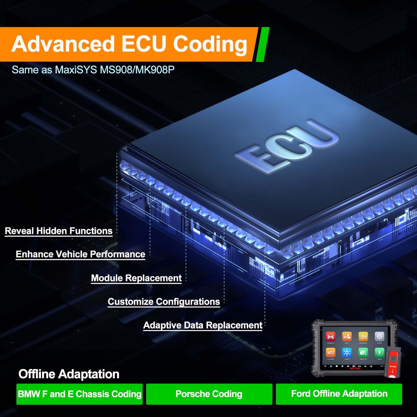 Autel MS906 Pro-TS Scanner – Full TPMS & ECU Coding Tool