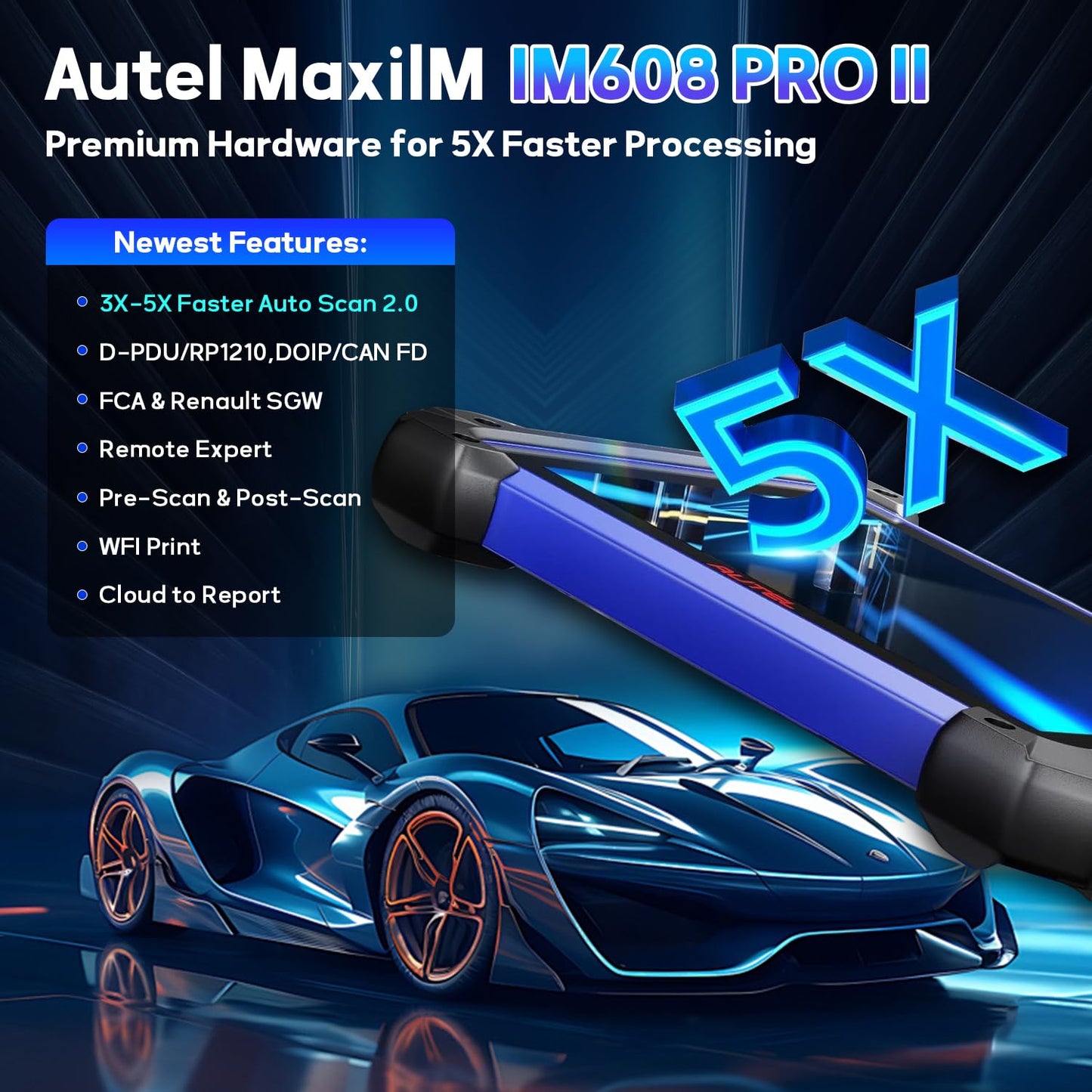 Autel IM608 PRO II Scanner with XP400 PRO – ECU Coding & 3000+ Tests