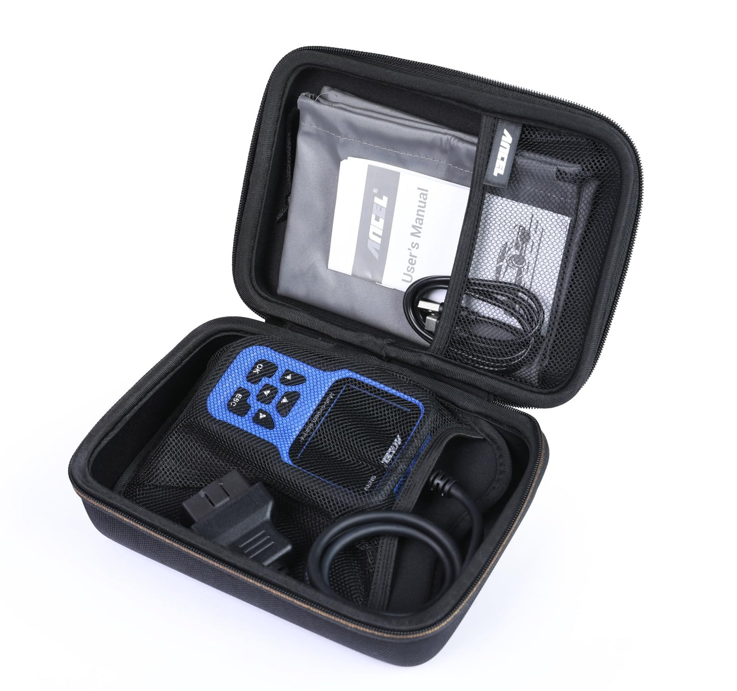 ANCEL Large Protective Case for OBD2 Scanner & Diagnostic Tools - Durable Storage Box