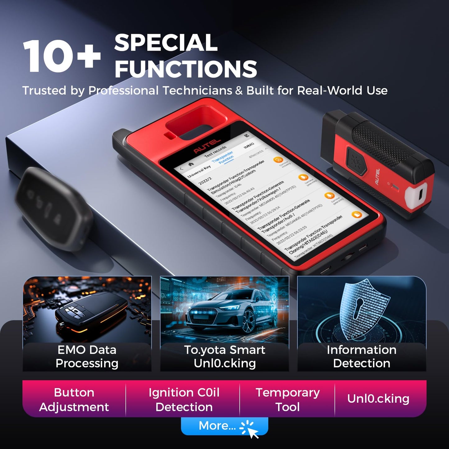 Autel MaxiIM K-M-100E OBD Learning Tool for 700+ Vehicles 2025