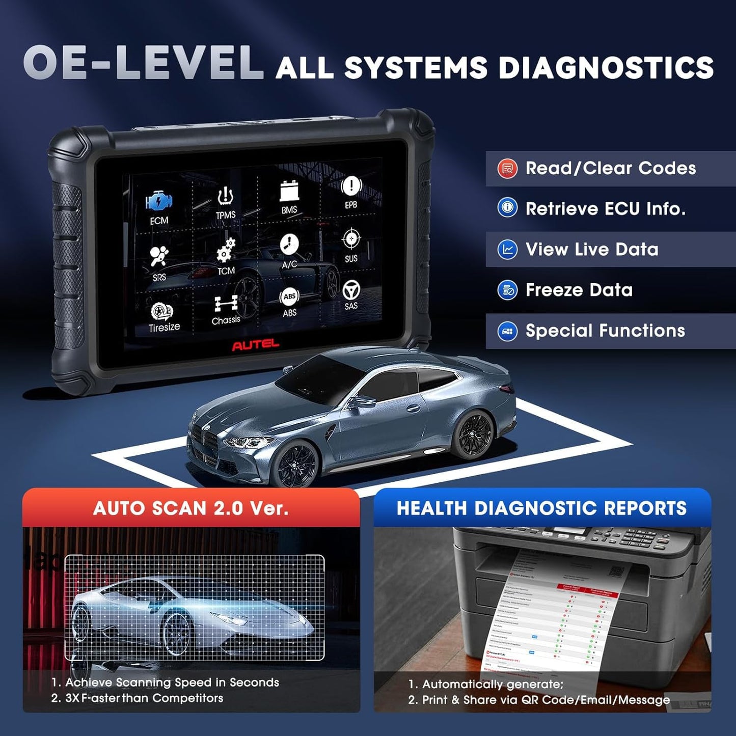 Autel MaxiCheck MX900 2025 Bidirectional Diagnostic Scan Tool