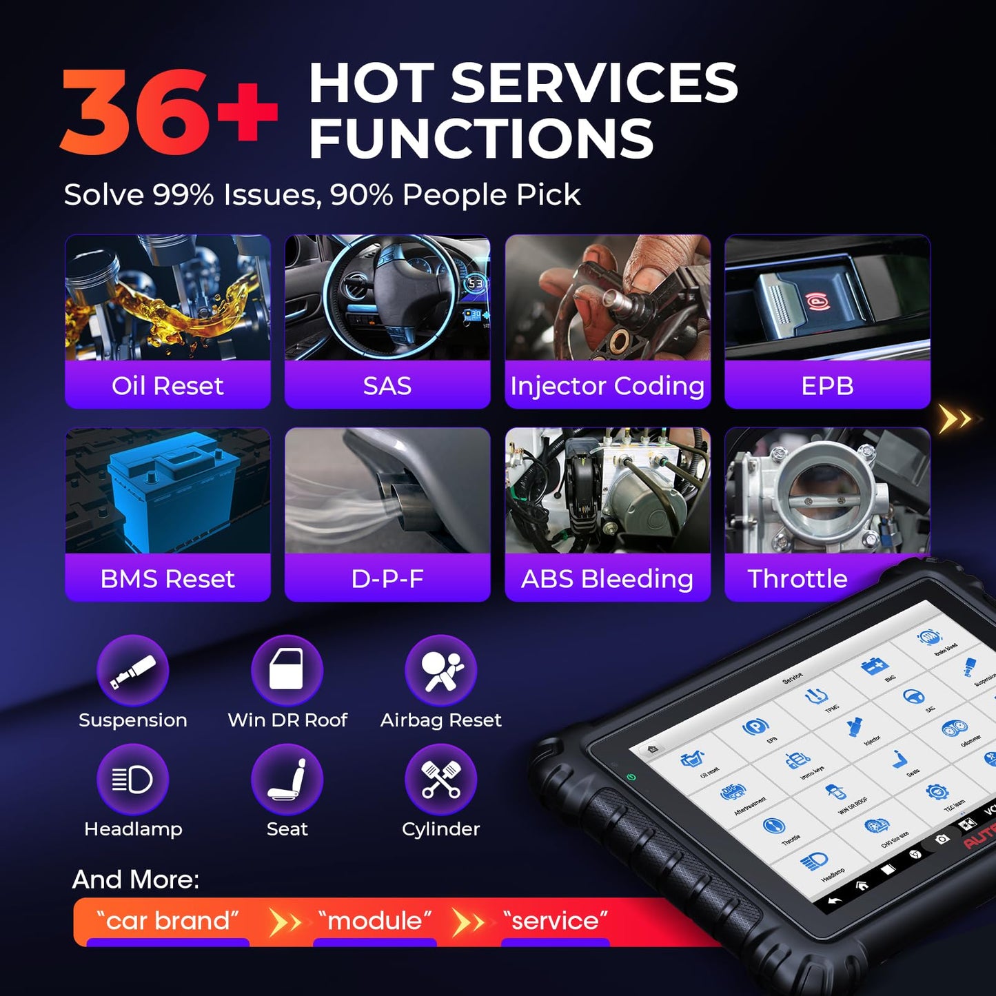 Autel MaxiSYS MS906 PRO 2025 Scanner – ECU Coding & 3000+ Tests