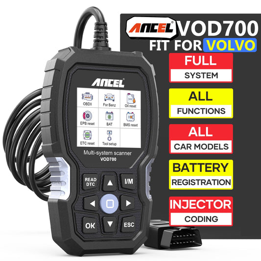 ANCEL VOD700 Volvo OBD2 Scanner Full System Diagnostic Tool