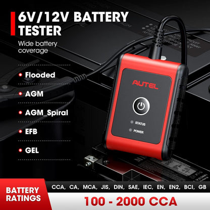 Autel MaxiBAS BT506 2025 Car Battery Tester 6V/12V CCA Analyzer