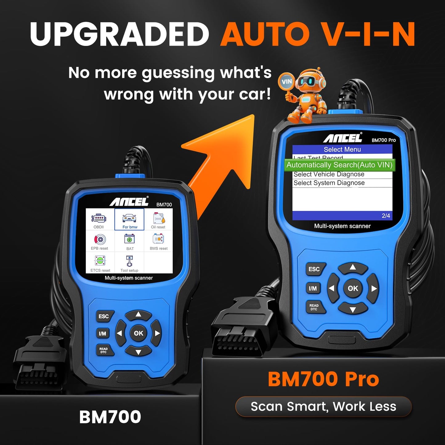 ANCEL BM700 PRO BMW Scanner with Auto VIN & Full System Diagnostics