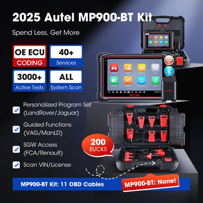 Autel MaxiPRO MP900-BT Kit 2025 Scanner with ECU Coding