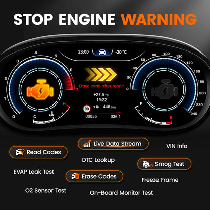 ANCEL AD530 PRO 2-in-1 OBD2 Scanner & Battery Tester for 1996+ Cars