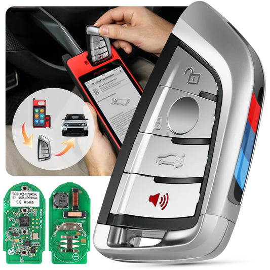 Autel MaxiIM BMW Blank Key 4-Button Remote, Programmable OBD