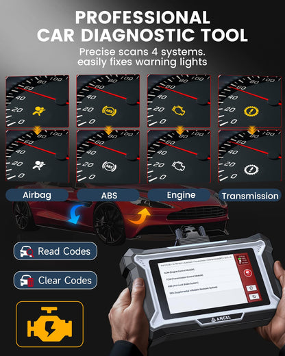 ANCEL DS100 OBD2 Scanner with 7 Reset Functions & ABS Bleeding