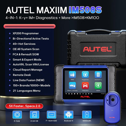Autel IM508S Diagnostic Scanner with XP200 Key Programmer