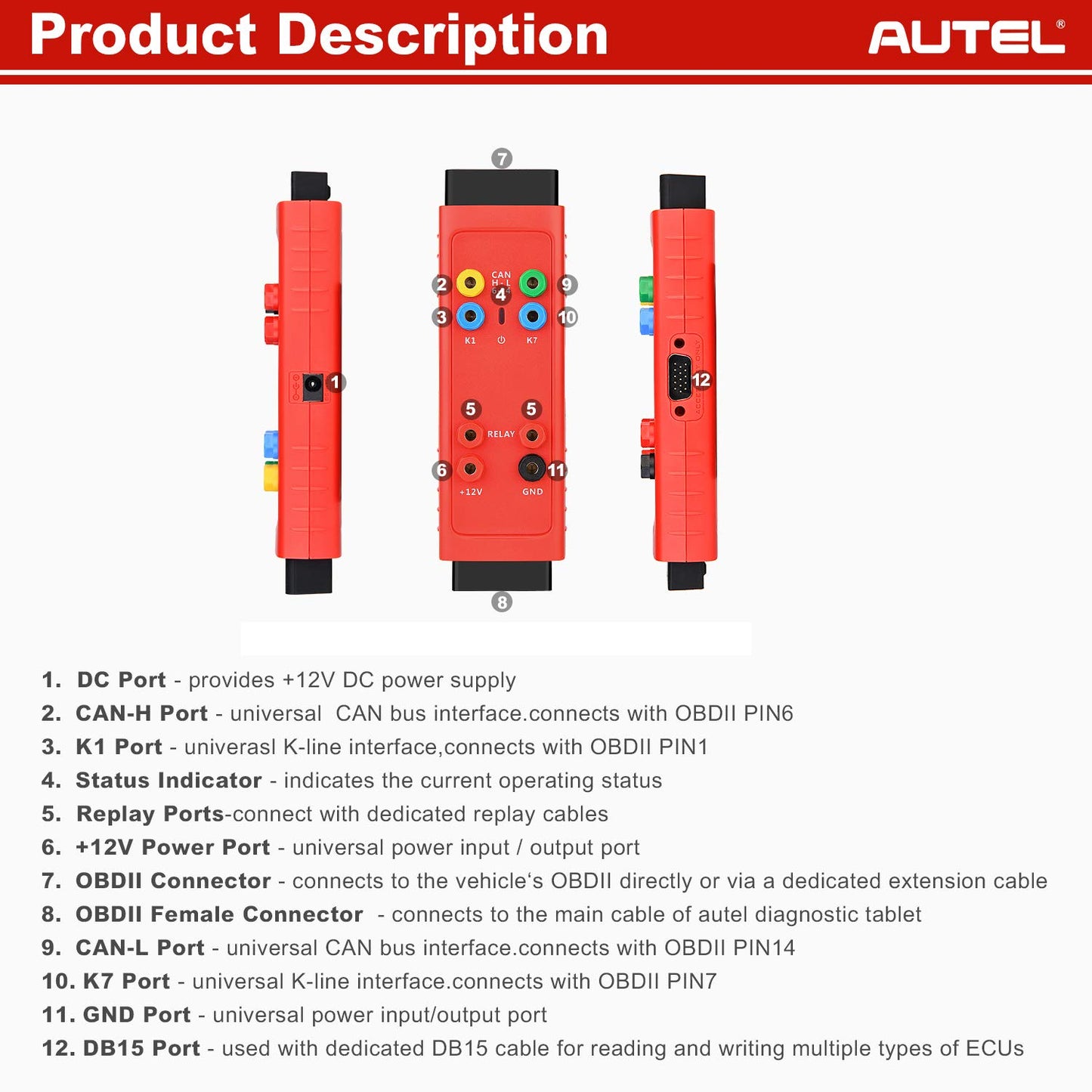Autel G-BOX3 2025 Key Programming Adapter for BMW & Benz
