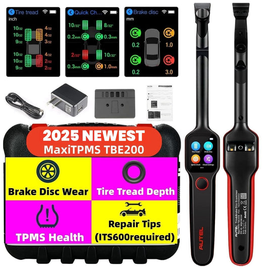 Autel TBE200 Tire Tread & Brake Wear Tester – 2025 Upgrade
