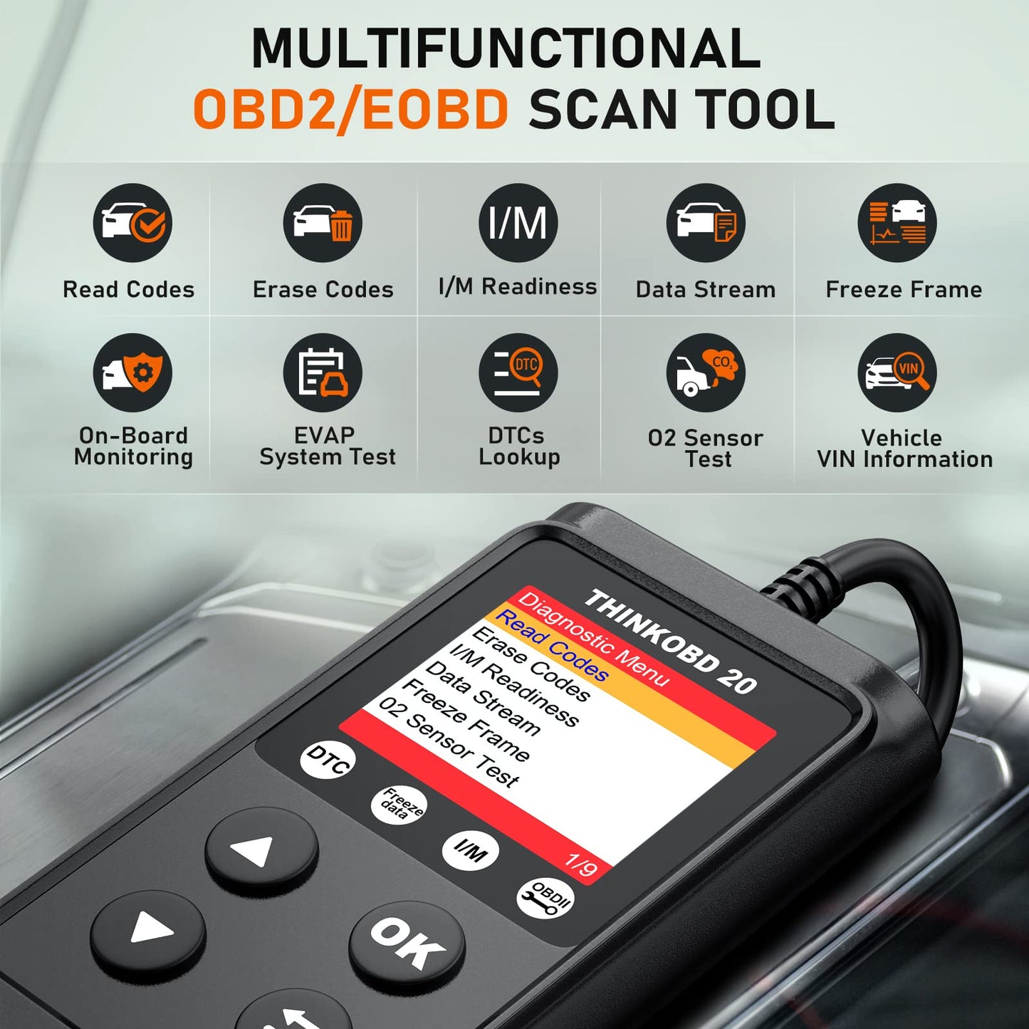 ThinkOBD 20 OBD2 Code Reader – Check Engine & Reset Tool