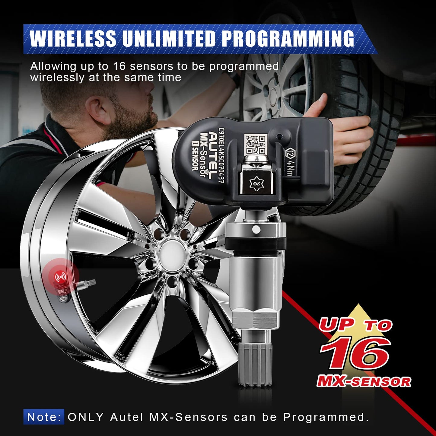 Autel MX-Sensor TPMS 2-in-1 Tire Pressure Sensors (4PCS)