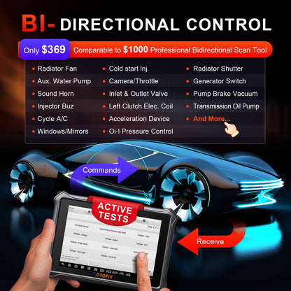 OTOFIX D1 Lite 2025 Car Scanner with Bi-Directional Control & 38+ Services