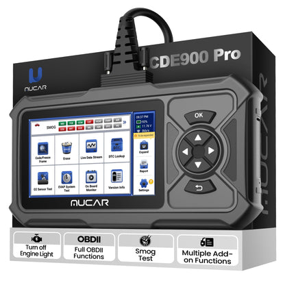 MUCAR CDE900 PRO OBD2 Scanner with Add-on Software & 5" Touchscreen