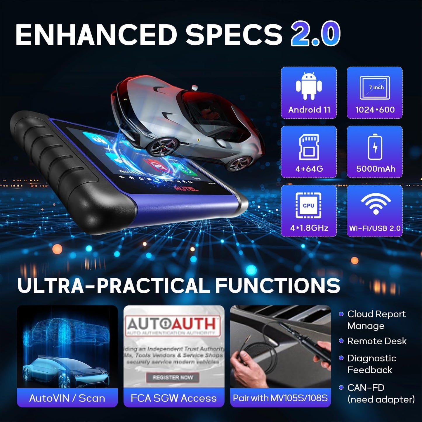 Autel IM508S Diagnostic Scanner with XP200 Key Programmer