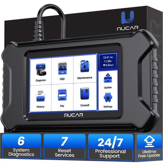 MUCAR CS6 OBD2 Scanner with 7 Reset Services & Full System Scan