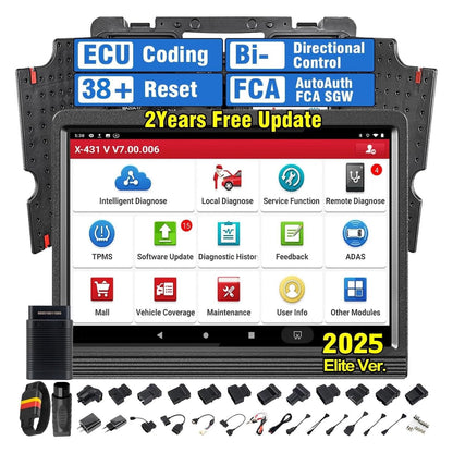 LAUNCH X431 V PRO 4.0 Elite 2025 Bidirectional OBD2 Scanner with ECU Coding