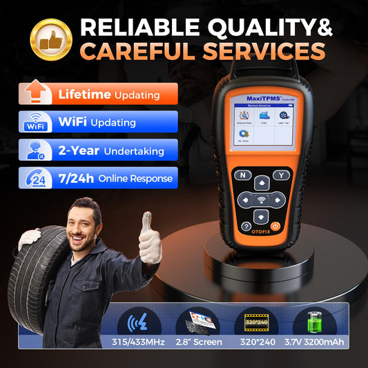 OTOFIX TireGO 808 TPMS Programmer & Diagnostic Tool with Lifetime Updates