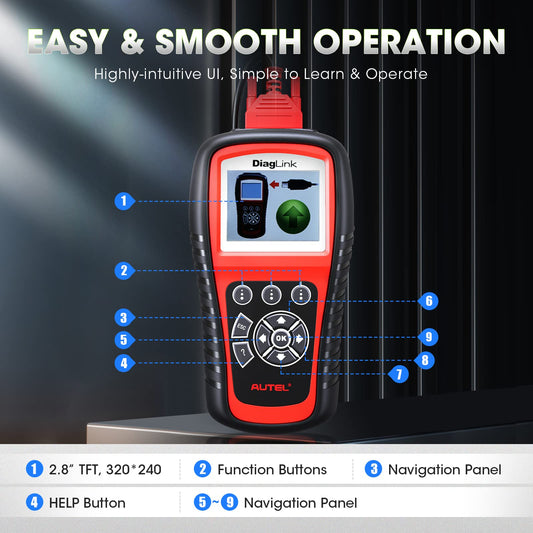 Autel Diaglink OBD2 Scanner All Systems Diagnostic Tool