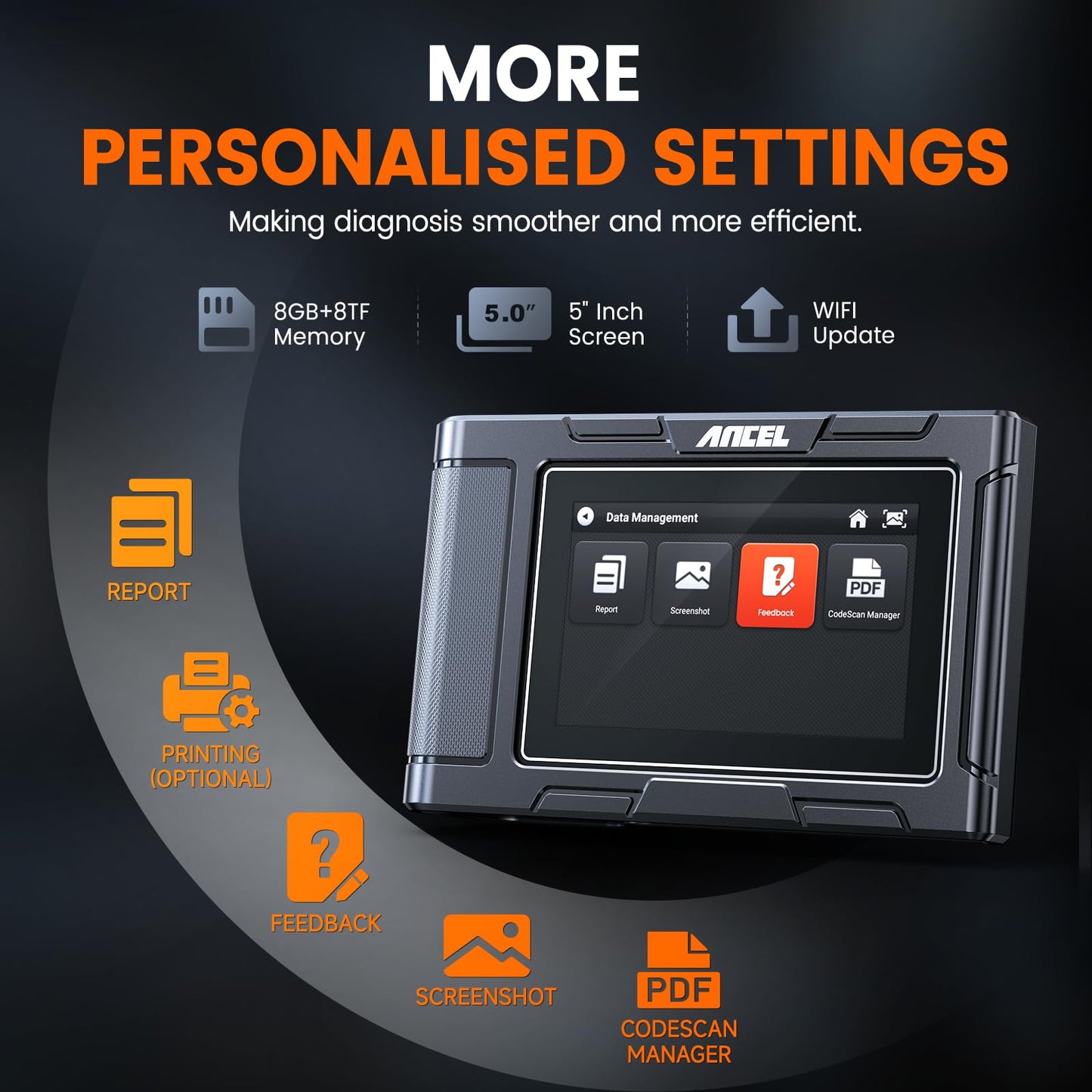 ANCEL HD3300 Plus+ Heavy Duty Truck Scanner – Full System DPF Reset & Regen Tool