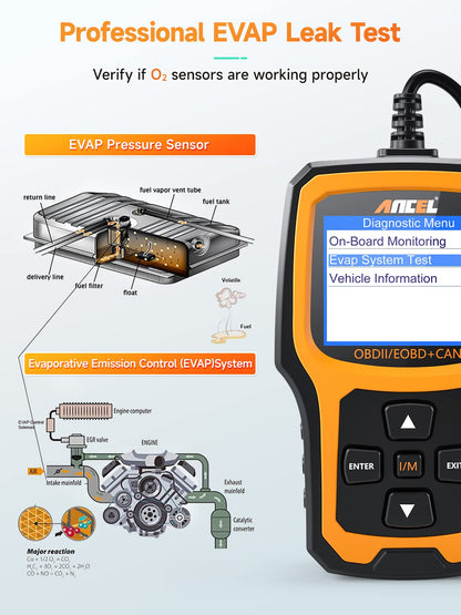 ANCEL AD410 OBD2 Scanner - Enhanced Car Code Reader for 1996+ Vehicles