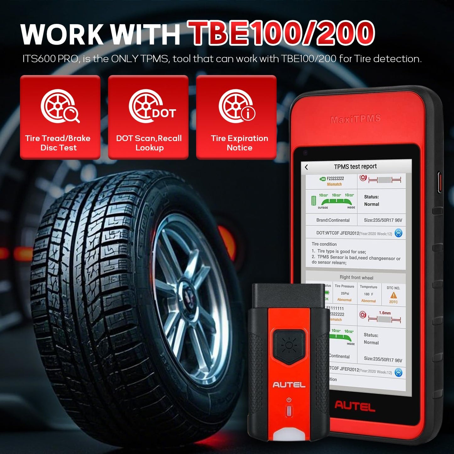 Autel MaxiTPMS ITS600Pro – TPMS & Full System Diagnostic Tool