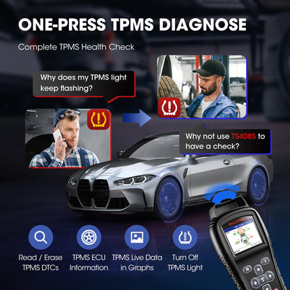 Autel MaxiTPMS TS408S TPMS Relearn & Reset Tool 2025