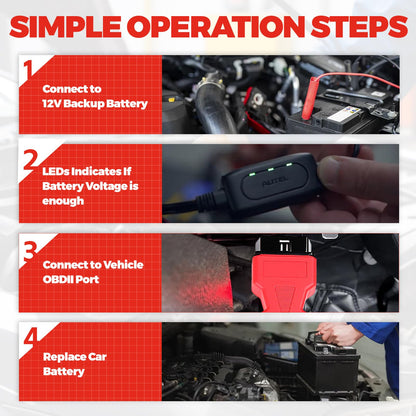 Autel MaxiBAS BTMS Memory Saver for Car Battery – OBDII Tool